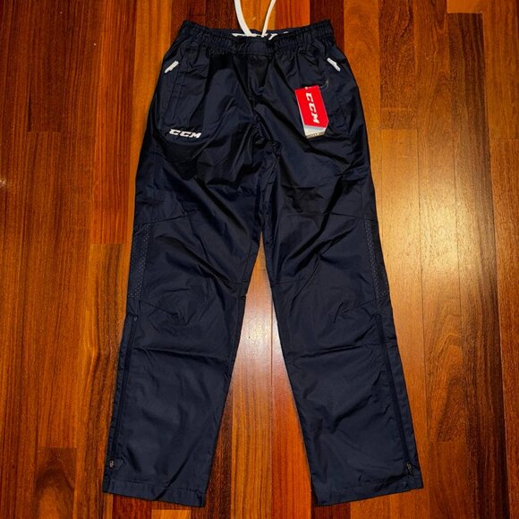 Men's SMALL~ CCM TEAM HOCKEY "True Navy" Blue Active/Warm-Up Pants #5591 ~ NWT! - Picture 2 of 4
